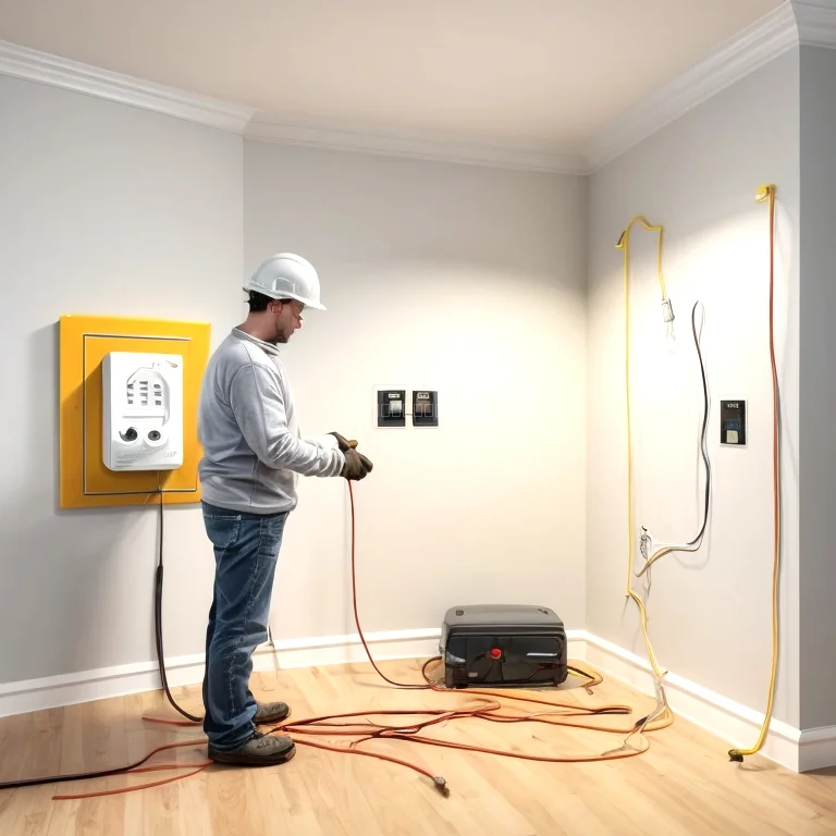 Quadro elétrico sendo atualizado por técnicos ReWireX